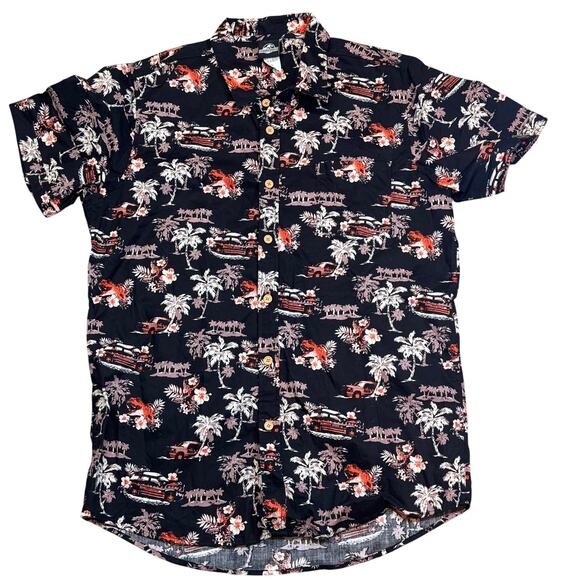 Jurassic World Other - Jurassic World Men's Hawaiian Style Button Down- L